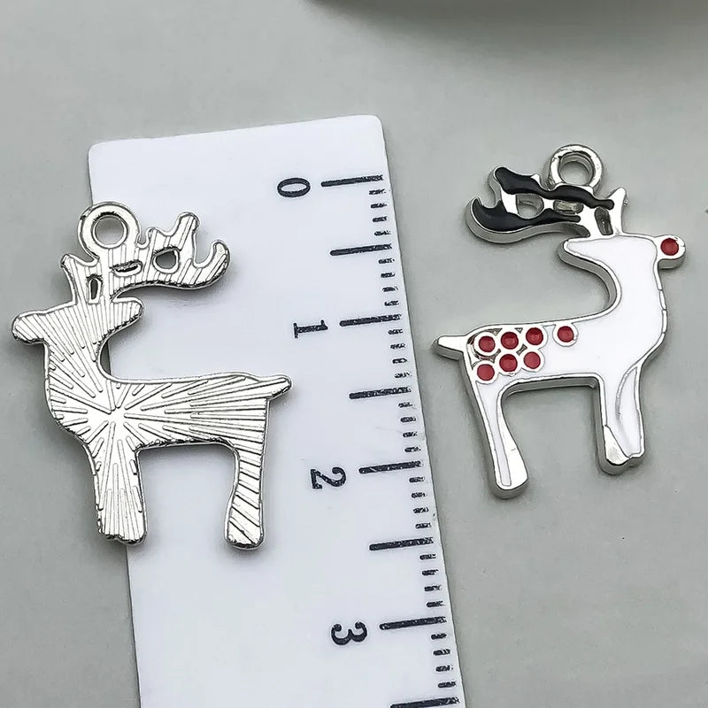 1 Piece 20 PCS/Package 17x14mm 23x18mm 23x23mm Alloy Christmas Tree Santa Claus Gingerbread Pendant Jewelry Accessories
