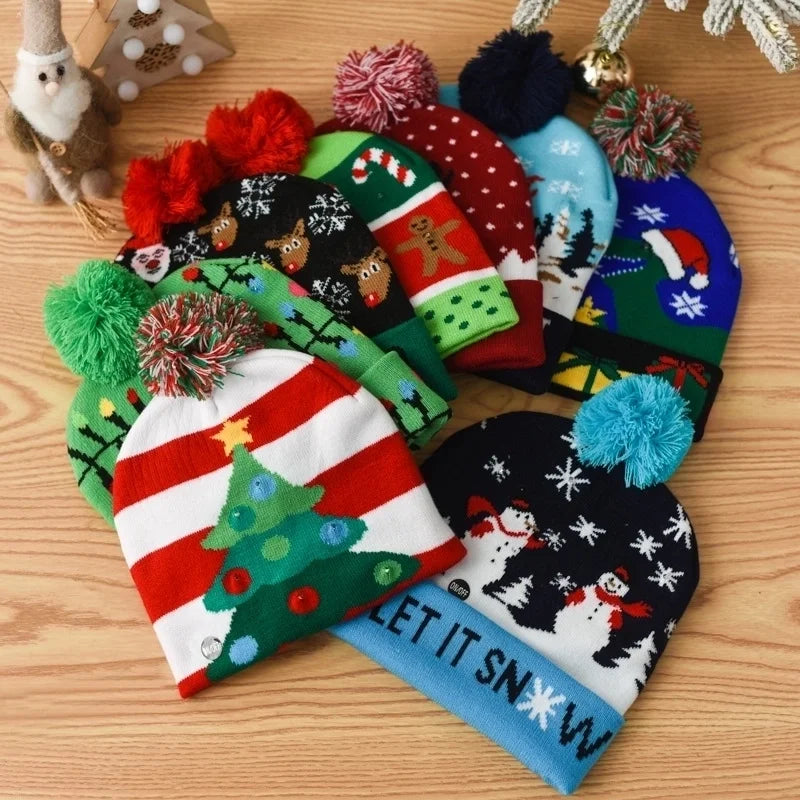 Christmas Fashion Christmas Tree Snowman Polyester Outdoor Christmas Hat