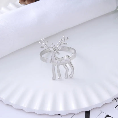 Christmas Casual Elegant Glam Animal Alloy Napkin Rings 1 Piece