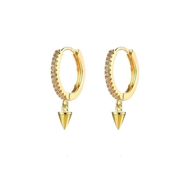 1 Pair Streetwear Devil\'s Eye Heart Shape Butterfly Plating Inlay Copper Zircon Drop Earrings