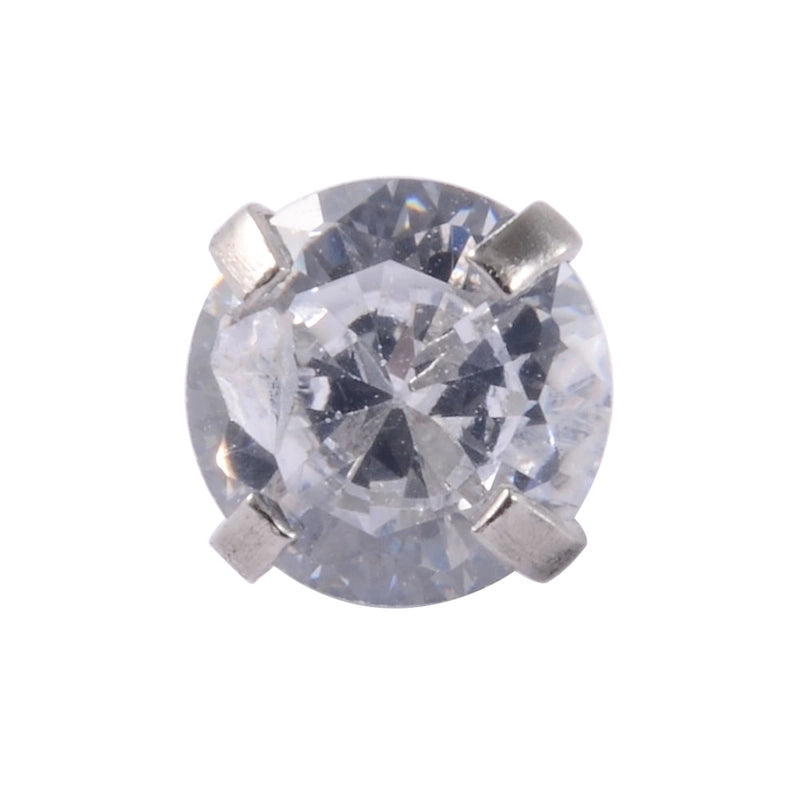 Stainless Steel Heart Labret Round Zircon Stud Earrings With Diamond XINGX Labret Lip Ring 2-5mm Zircon Earrings Accessories