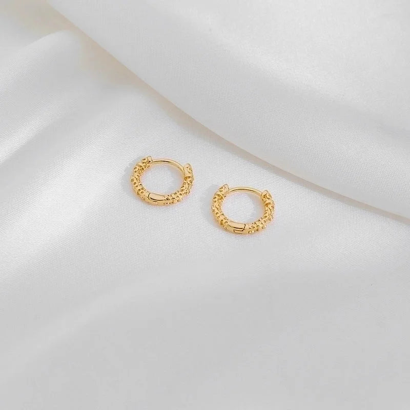 1 Pair Casual Minimalist Irregular Circle Round Irregular Copper Copper 18K Gold Plated Earrings