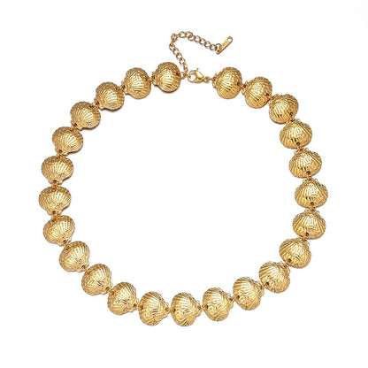 Titanium Steel Necklace Fashion Stainless Steel Necklace 18K Gold Non-Fading French Minority Retro Ladies