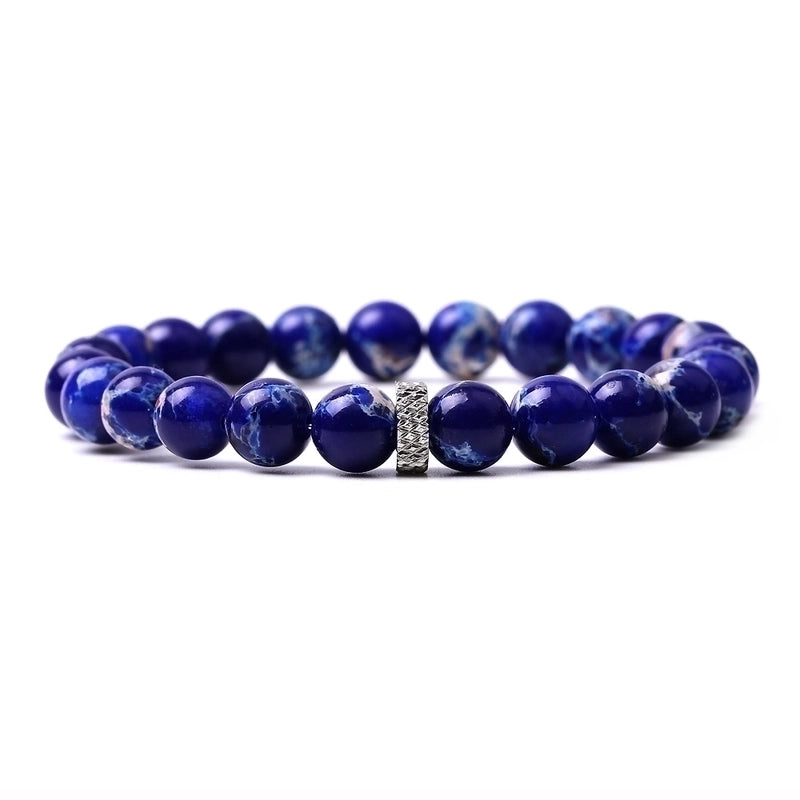 Casual Retro Round Beaded Tiger Eye Bracelets