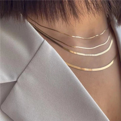 Basic Solid Color 304 Stainless Steel Stainless Steel Necklaces