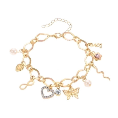 Alloy Gold Plated Silver Plated Elegant Shiny Plating Star Heart Shape Bracelets