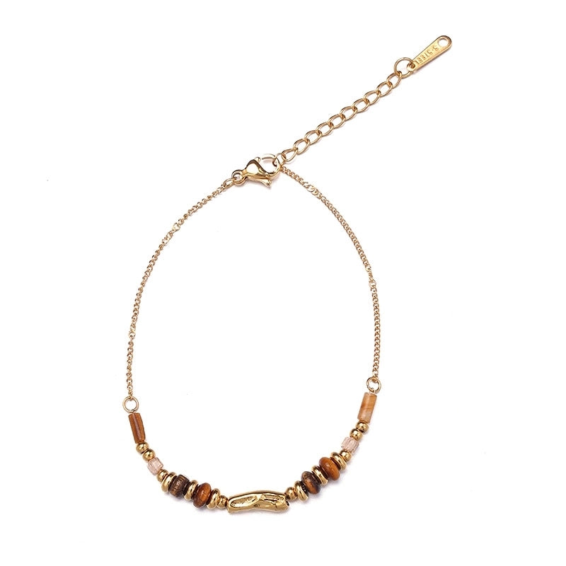 Titanium Steel Necklace Fashion Stainless Steel Necklace 18K Gold Non-Fading French Minority Retro Ladies