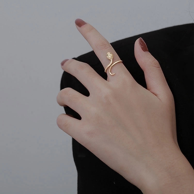 Fashion Heart Shape Butterfly Copper Plating Zircon Open Ring