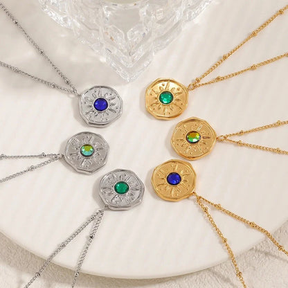 Elegant Sun Titanium Steel Pendant Necklace