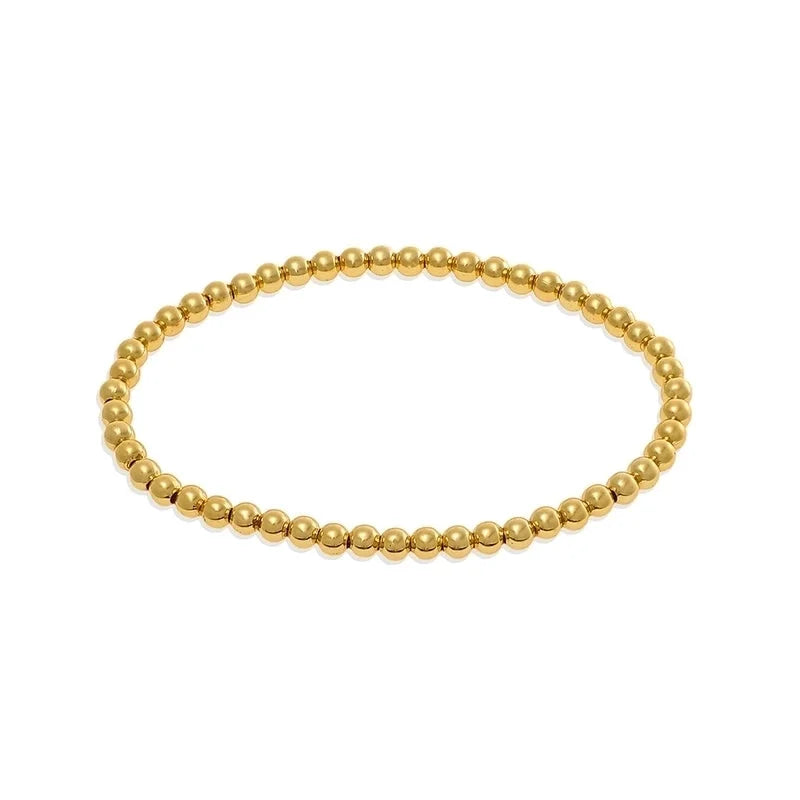 Copper Beaded Plating Geometric Bracelets