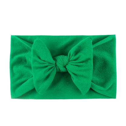 Kid's Fashion Solid Color Bow Knot Cloth Braid Hair Band