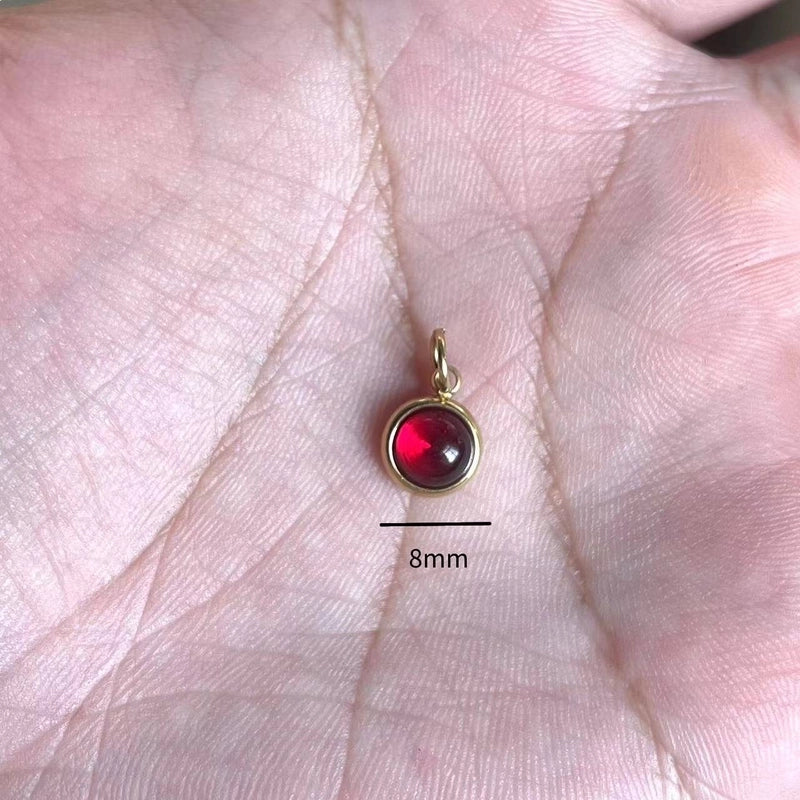 Retro Solid Color Titanium Steel Zircon Inlay Stainless Steel Necklaces