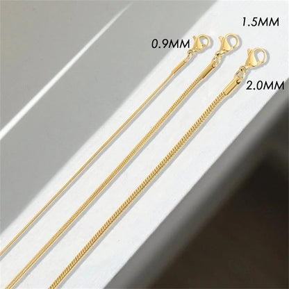 Minimalist Solid Color Stainless Steel Plating Bracelets