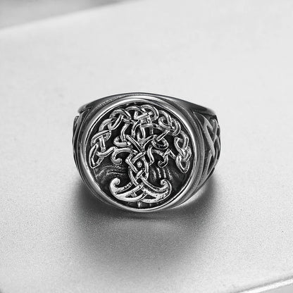 Vintage Style Tree 304 Stainless Steel Unisex Rings