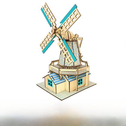 Stall Supply Children's Wooden 3D Puzzle Adult Puzzle Christmas Building Handmade Educational Model Toy