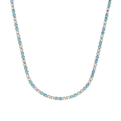 Modern Style Geometric Stainless Steel Handmade Inlay Artificial Gemstones Bracelets Necklace