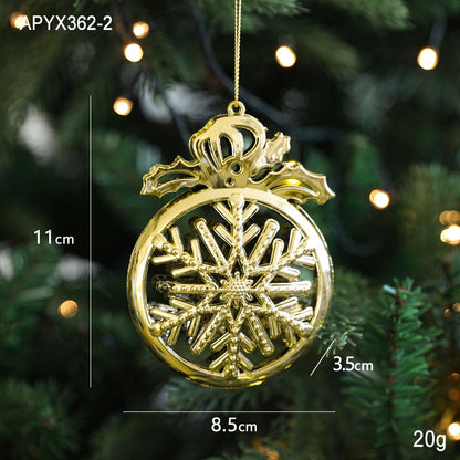 Christmas Elegant Lady Pastoral Star Elk Plastic Holiday Banquet Hanging Ornaments Decorations Hanging Ornaments