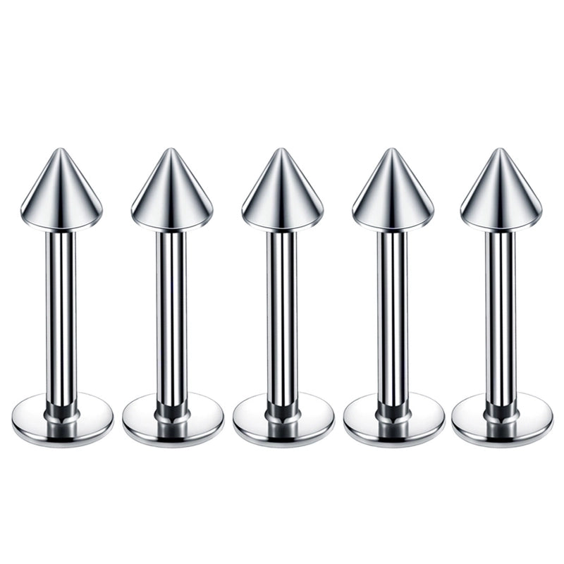 Fashion Geometric Stainless Steel Polishing Lip Stud