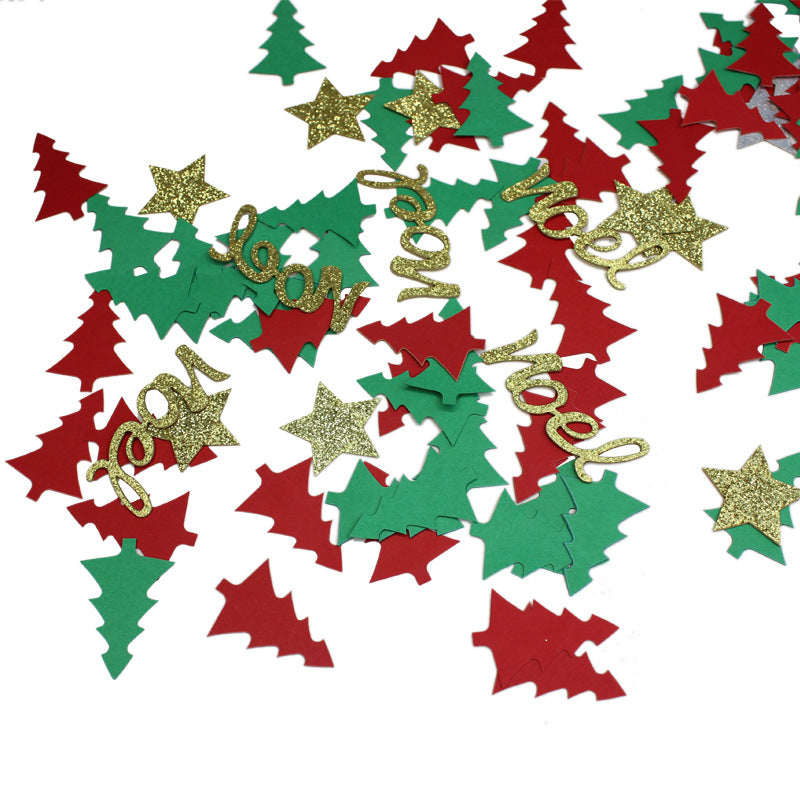 Christmas Table Confetti Reindeer Snowflake Pentagram Sprinkles Christmas Party Supplies Gifts Diy Accessories