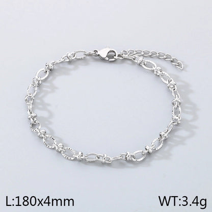 Minimalist Geometric 304 Stainless Steel 18K Gold Plated Bracelets In Bulk