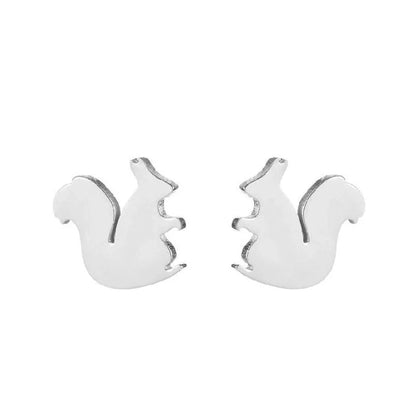 1 Pair Fashion Animal Plating 304 Stainless Steel 18K Gold Plated Ear Studs