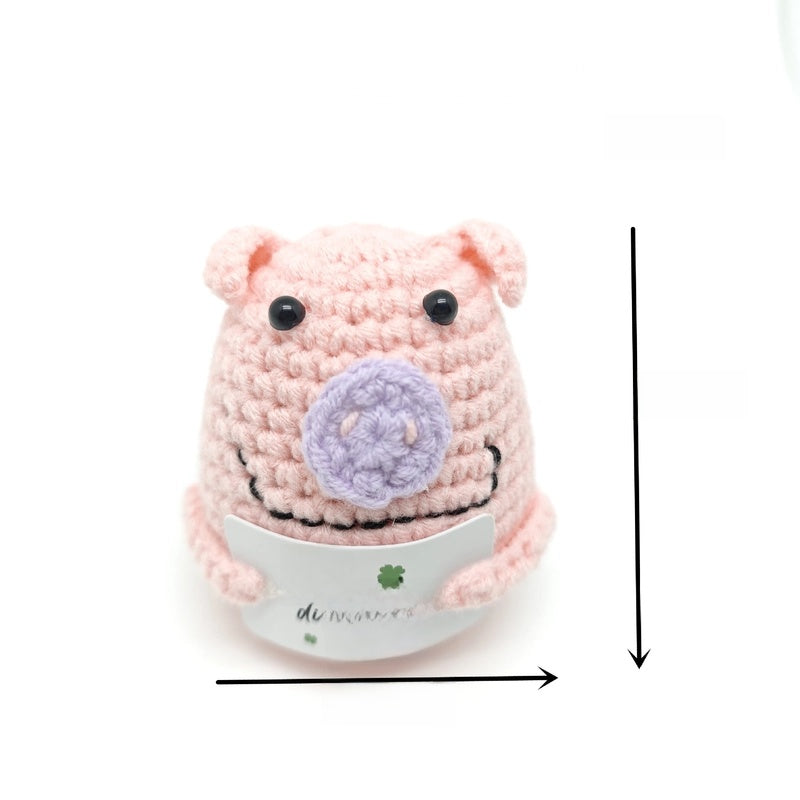 Cute Animal Fruit Vegetable Yarn Ornaments Artificial Decorations