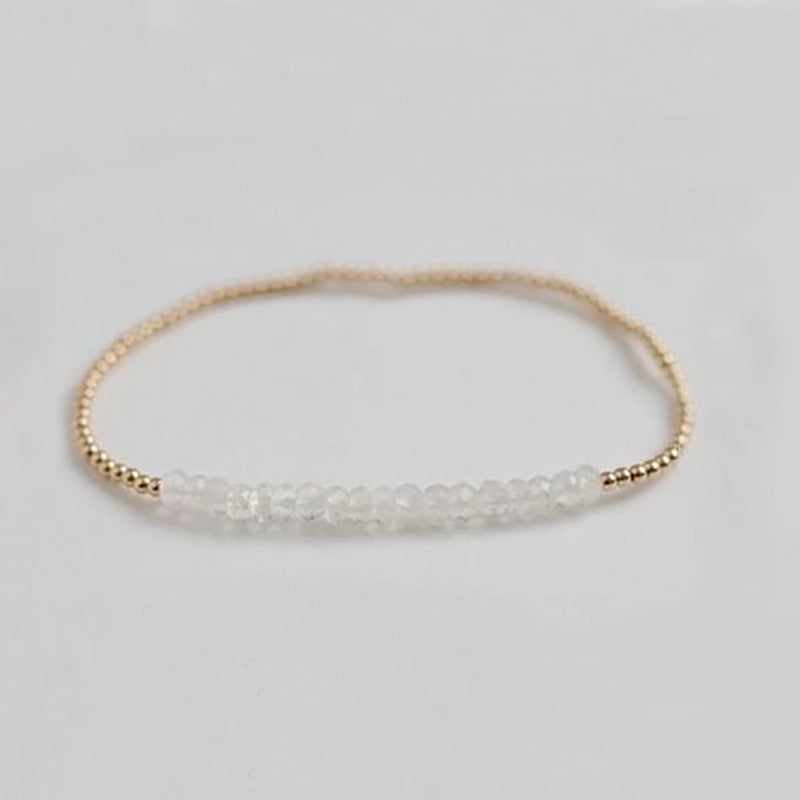 Natural Stone Copper Beaded Knitting Geometric Bracelets