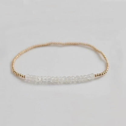 Natural Stone Copper Beaded Knitting Geometric Bracelets