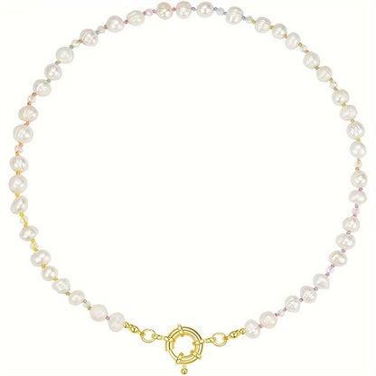 Copper Beaded Round Necklace