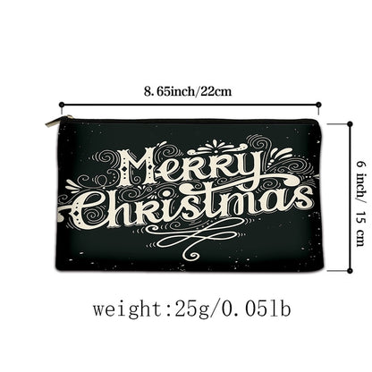 Hot Sale Christmas Holiday Printing Technology Cloth Cosmetic Bag Coin Purse Mobile Phone Bag