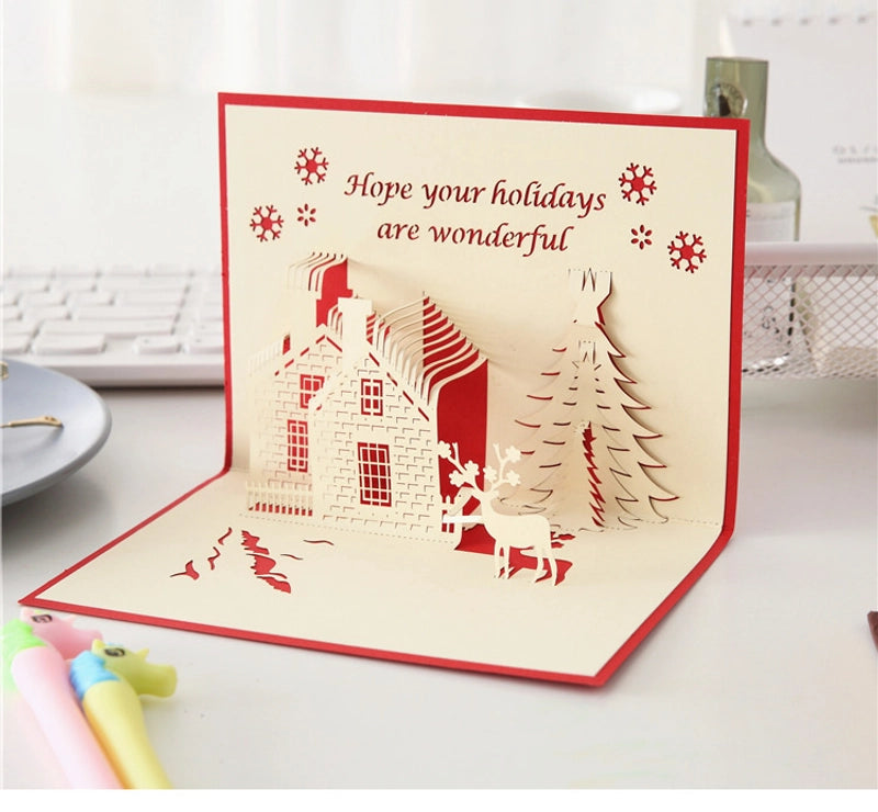 Christmas Cartoon Style Letter Party Card