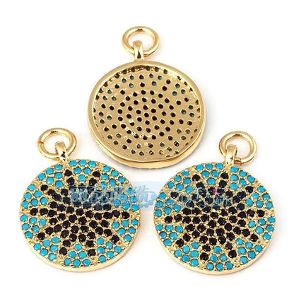 1 Piece Copper Geometric Heart Shape Snowflake Pendant Jewelry Accessories