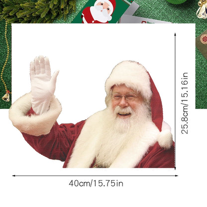 Christmas Fashion Santa Claus Pvc Car Window Stickers
