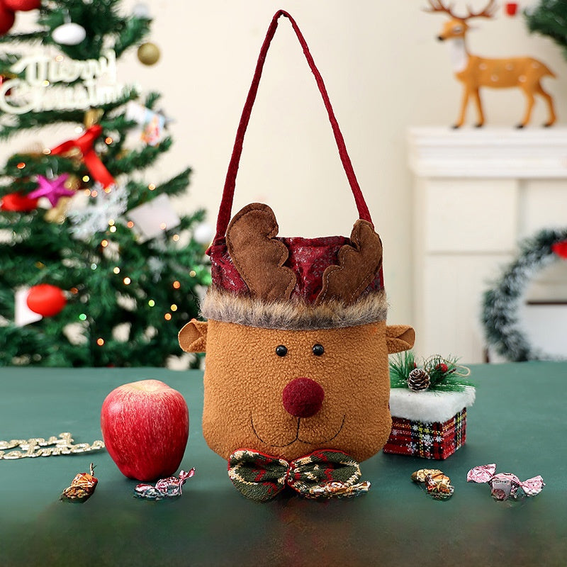 Christmas Gift Bag Candy Bag Christmas Decoration Burlap Santa Claus Apple Bag Gift Bag