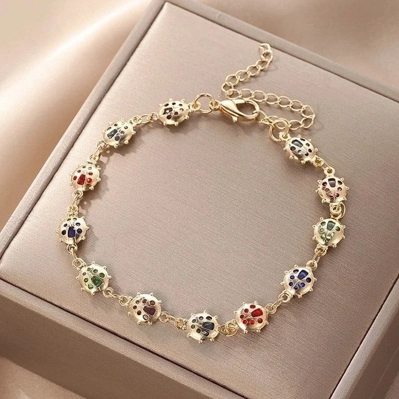 Cute Vintage Style Funny Devil's Eye Heart Shape Butterfly Copper Plating Bracelets
