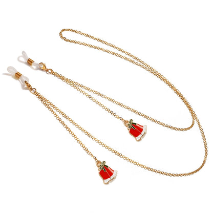 Vacation Christmas Tree Alloy Christmas Women's Glasses Chain