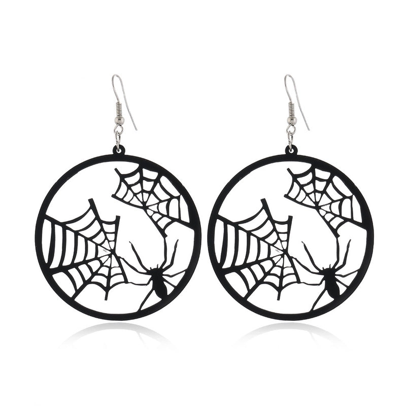 6 Pieces Gothic Cat Spider Alloy Women'S Drop Earrings 1 Pair