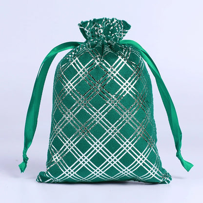 Christmas Minimalist Classic Style Christmas Tree Snowflake Flocking Holiday Daily Gift Bags Gift Wrapping Supplies