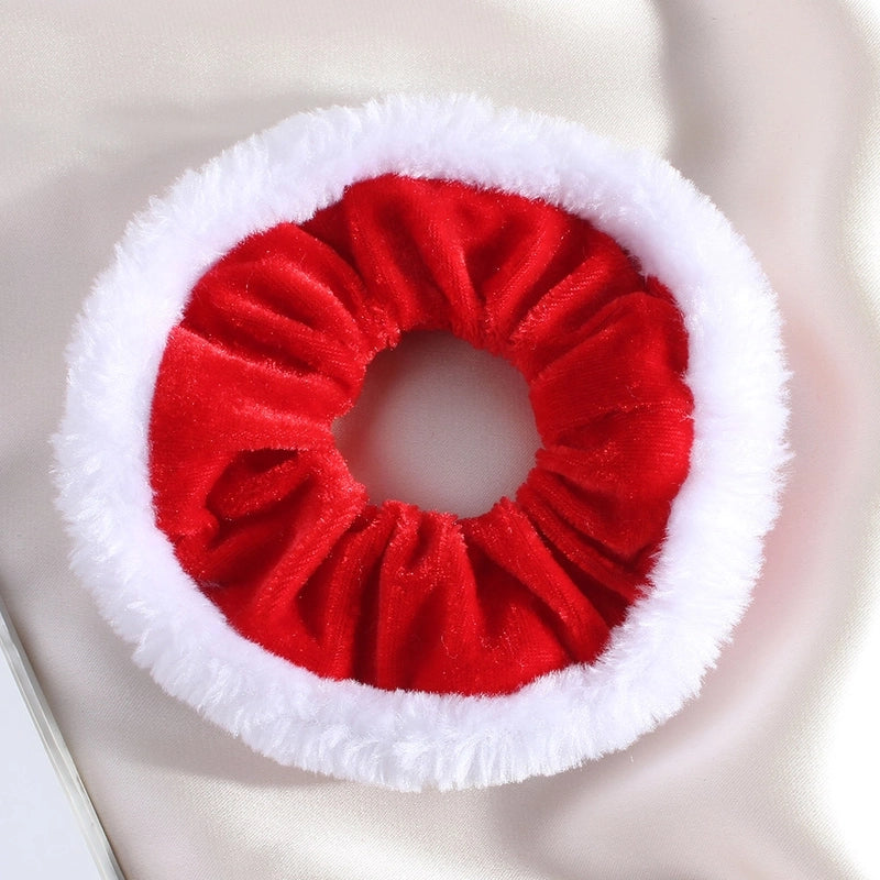 Classic Style Women's Plaid Snowflake Cloth Hair Tie