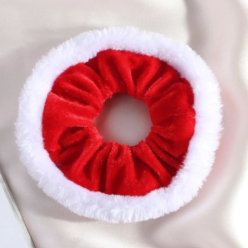 Classic Style Women's Plaid Snowflake Cloth Hair Tie