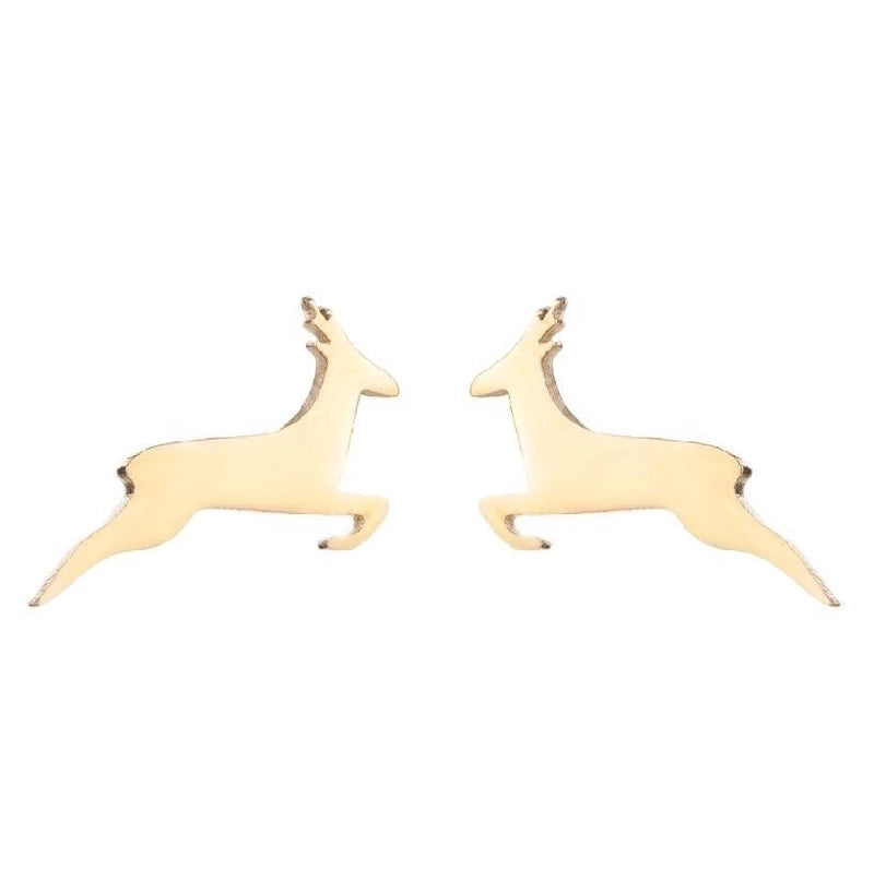 1 Pair Fashion Animal Plating 304 Stainless Steel 18K Gold Plated Ear Studs