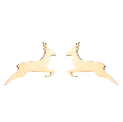 1 Pair Fashion Animal Plating 304 Stainless Steel 18K Gold Plated Ear Studs