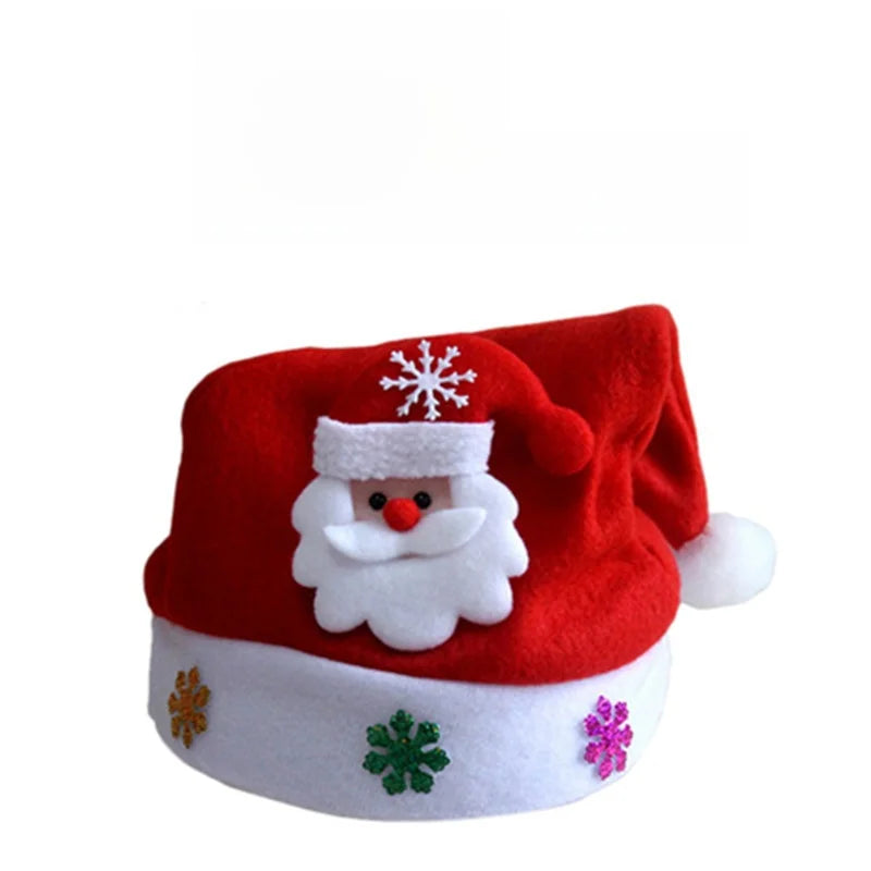 Christmas Hat For Kids Gift Christmas Hat For Adults And Children Cartoon Hat Elderly Snowman Hat Glowing Hat