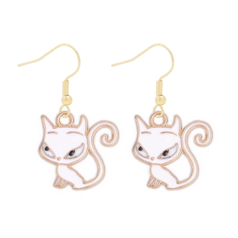 1 Pair Funny Cool Style Pumpkin Spider Web Ghost Enamel Zinc Alloy Drop Earrings