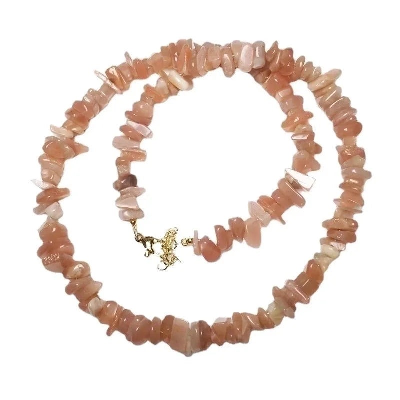 2 Pieces Ethnic Style Geometric Crystal Beaded Necklace