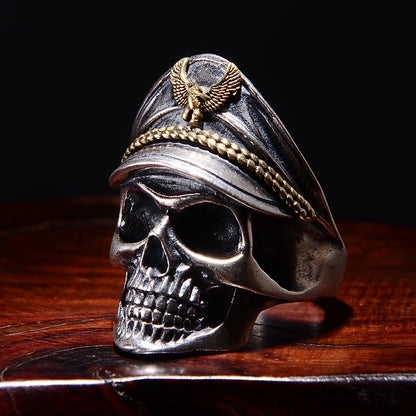 Retro Skull Alloy Plating Halloween Unisex Open Rings