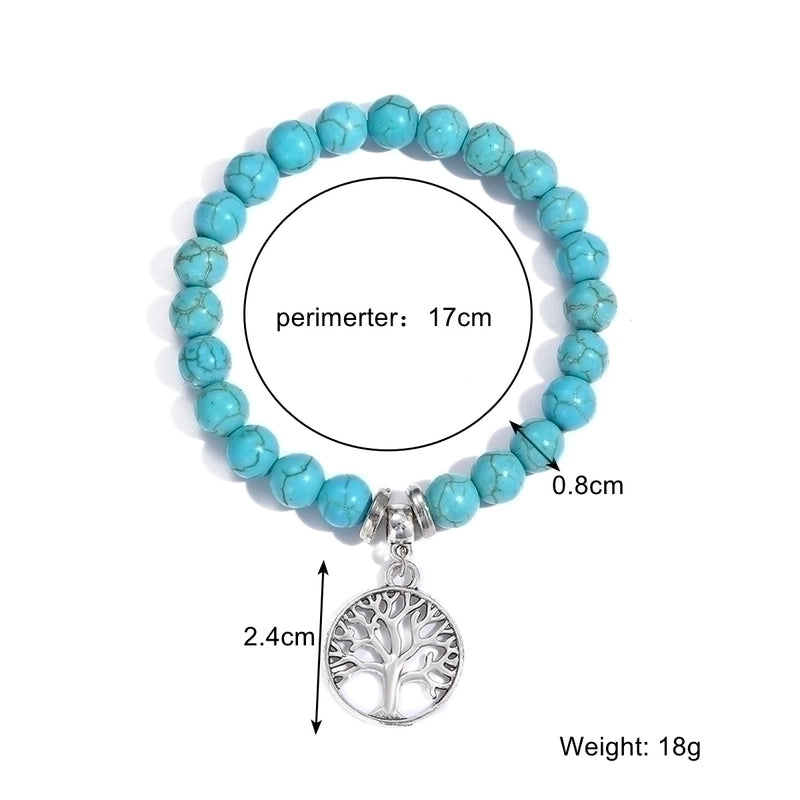 Fashion Starfish Butterfly Turquoise Beaded Women\'s Bracelets 1 Piece