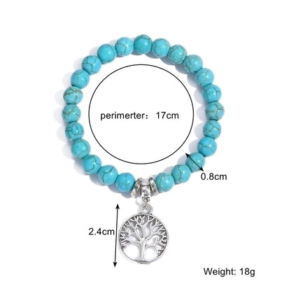 Fashion Starfish Butterfly Turquoise Beaded Women\'s Bracelets 1 Piece