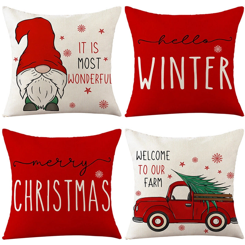 Christmas Combination Pillow Case New Home Sofa Decoration Cushion Pillow Case Manufacturers