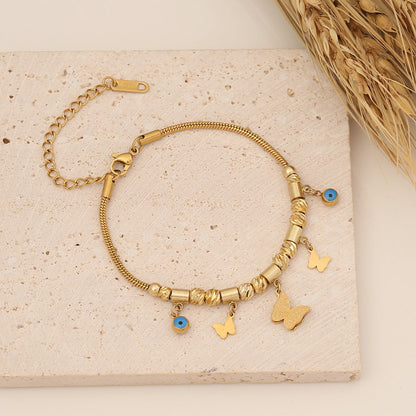 Expressive Eye Chinese Zodiac Animal Stainless Steel Electroplating Necklaces